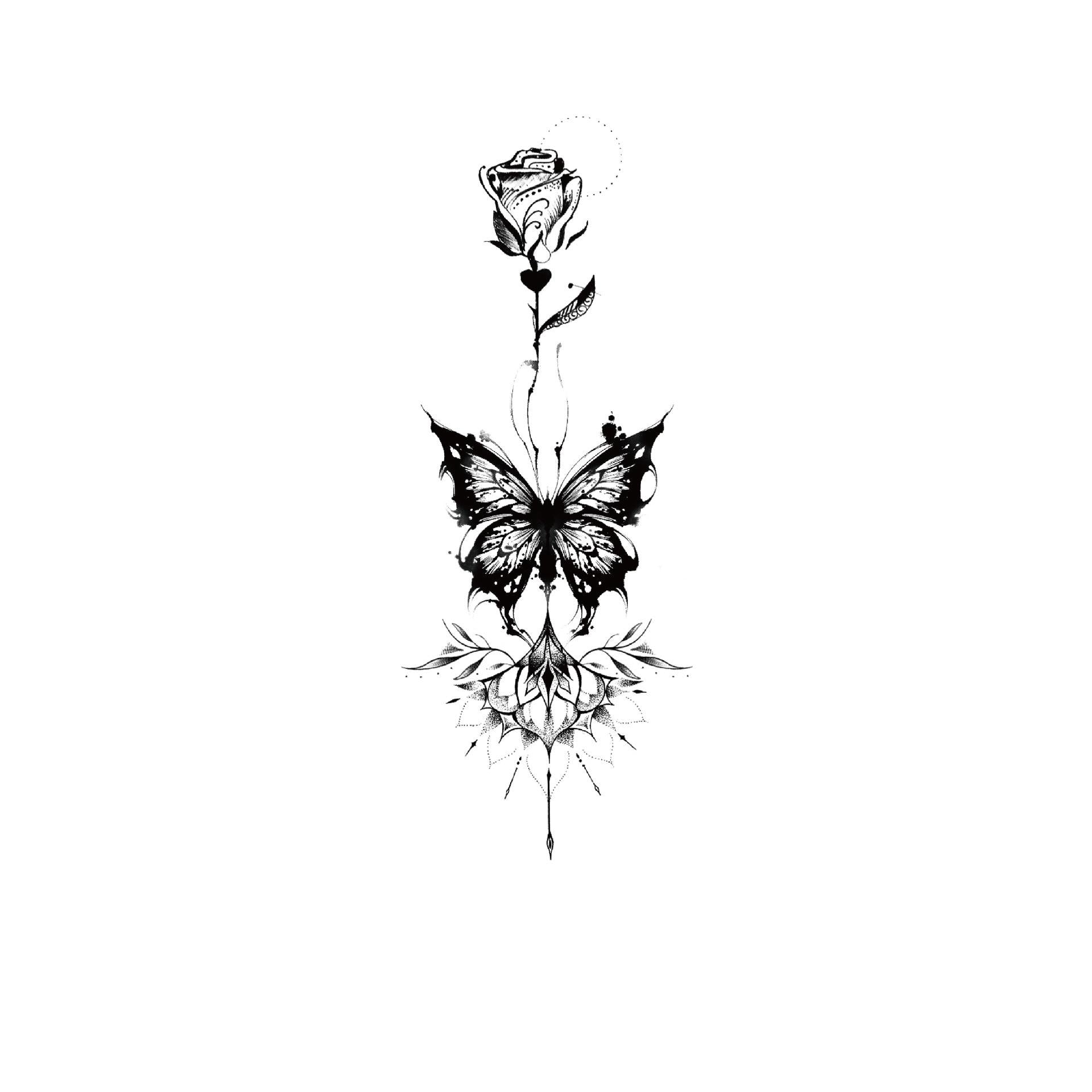 Rose & Butterfly's Whisper