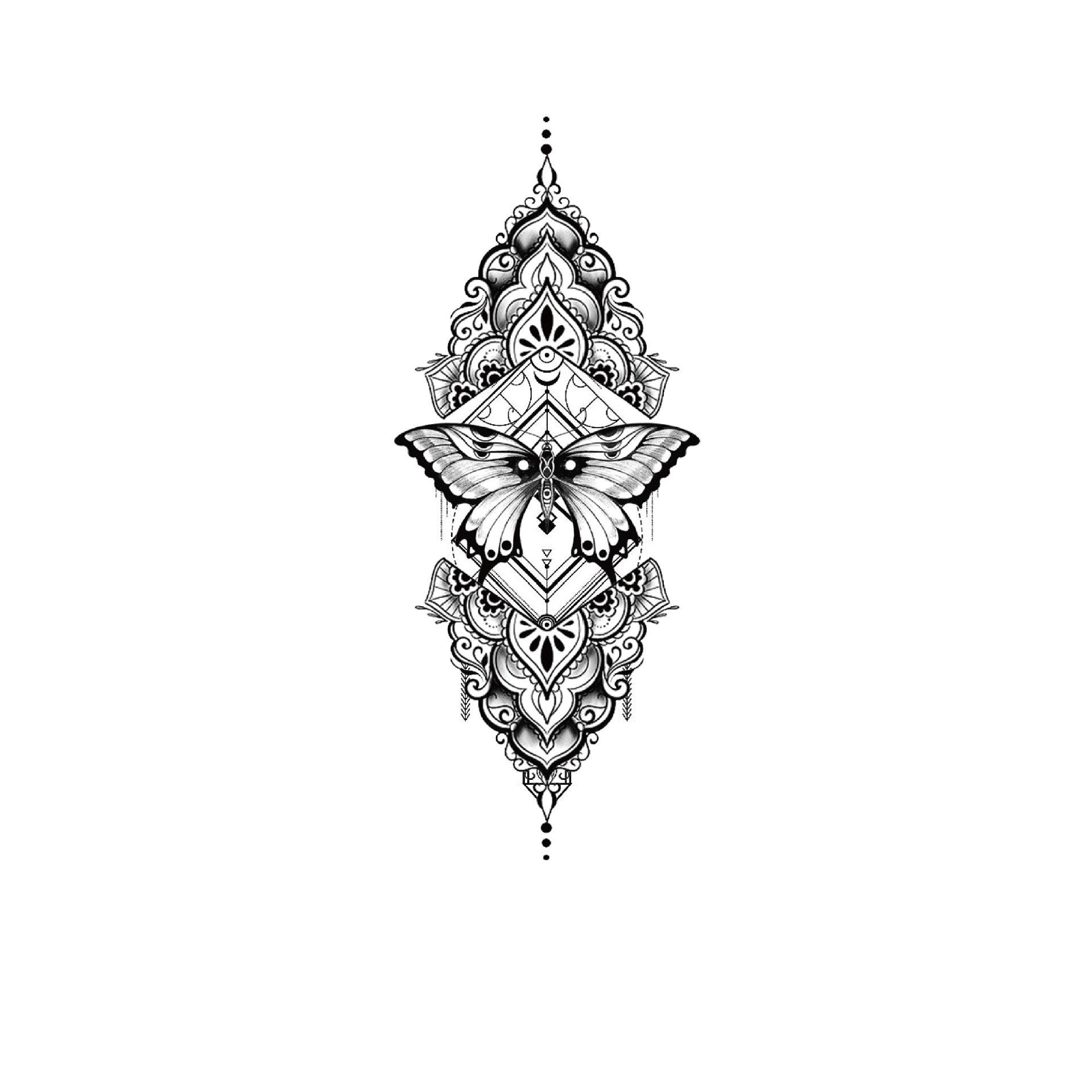 Mandala Butterfly Charm