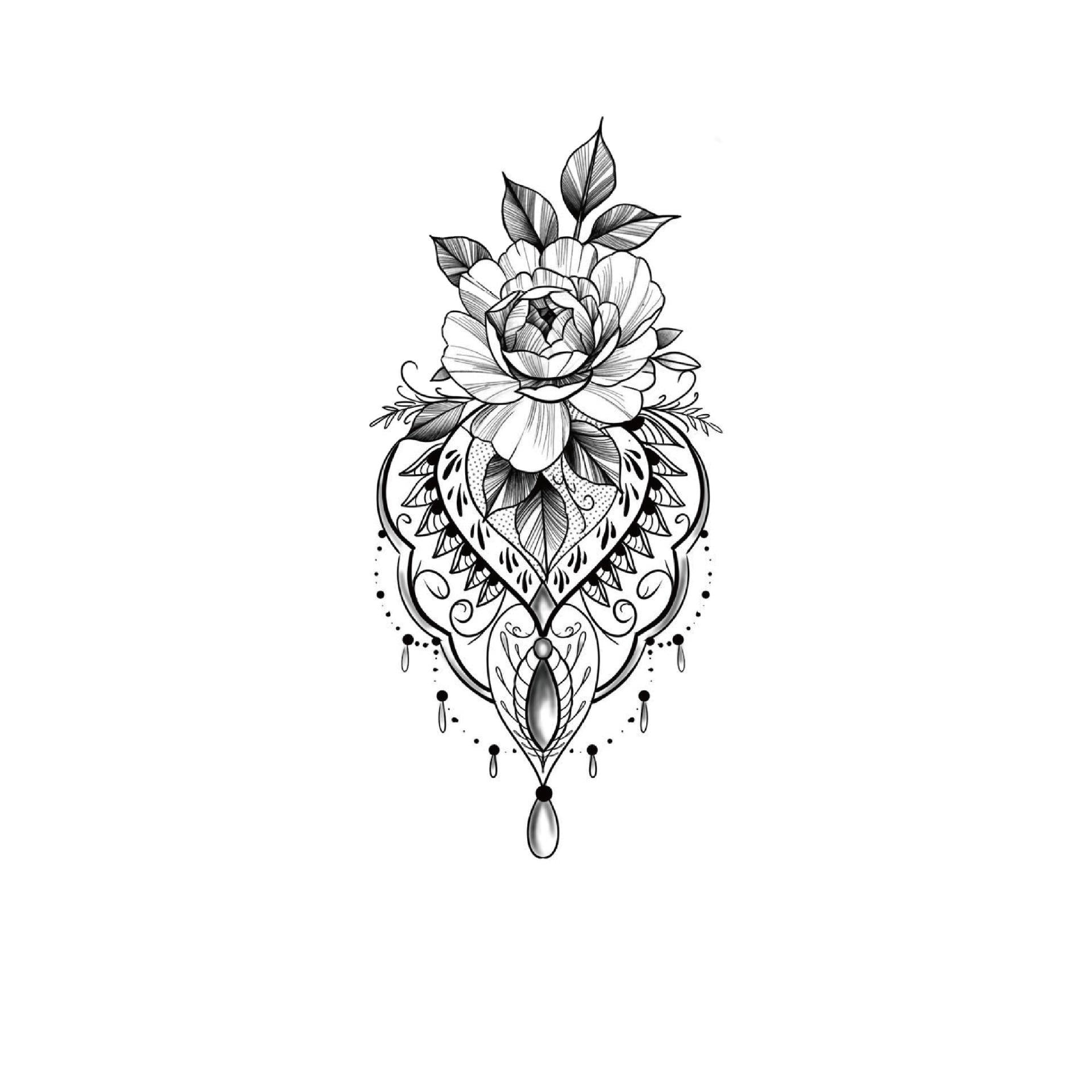 Peony Heart Pendant