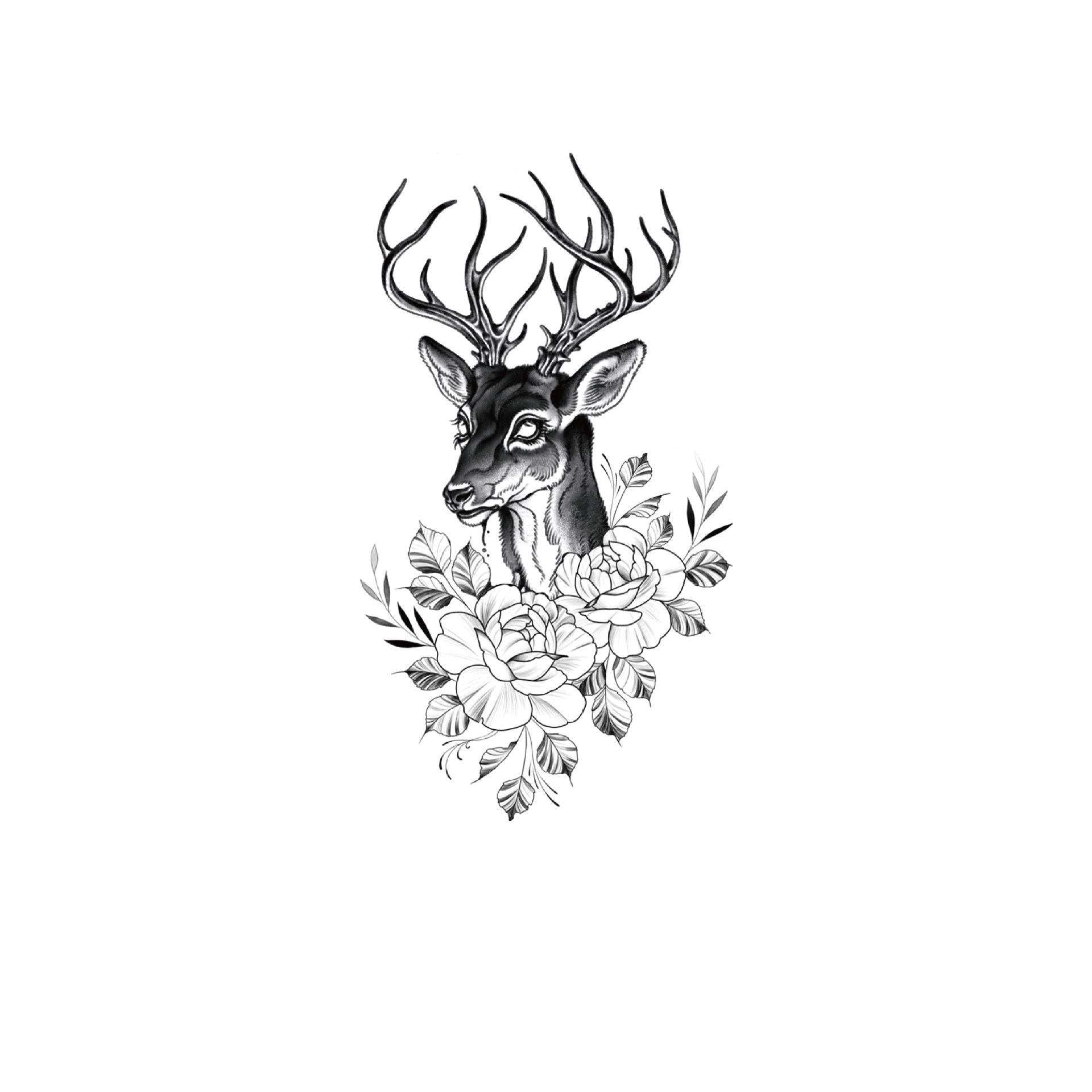 Antler & Peony Elegance