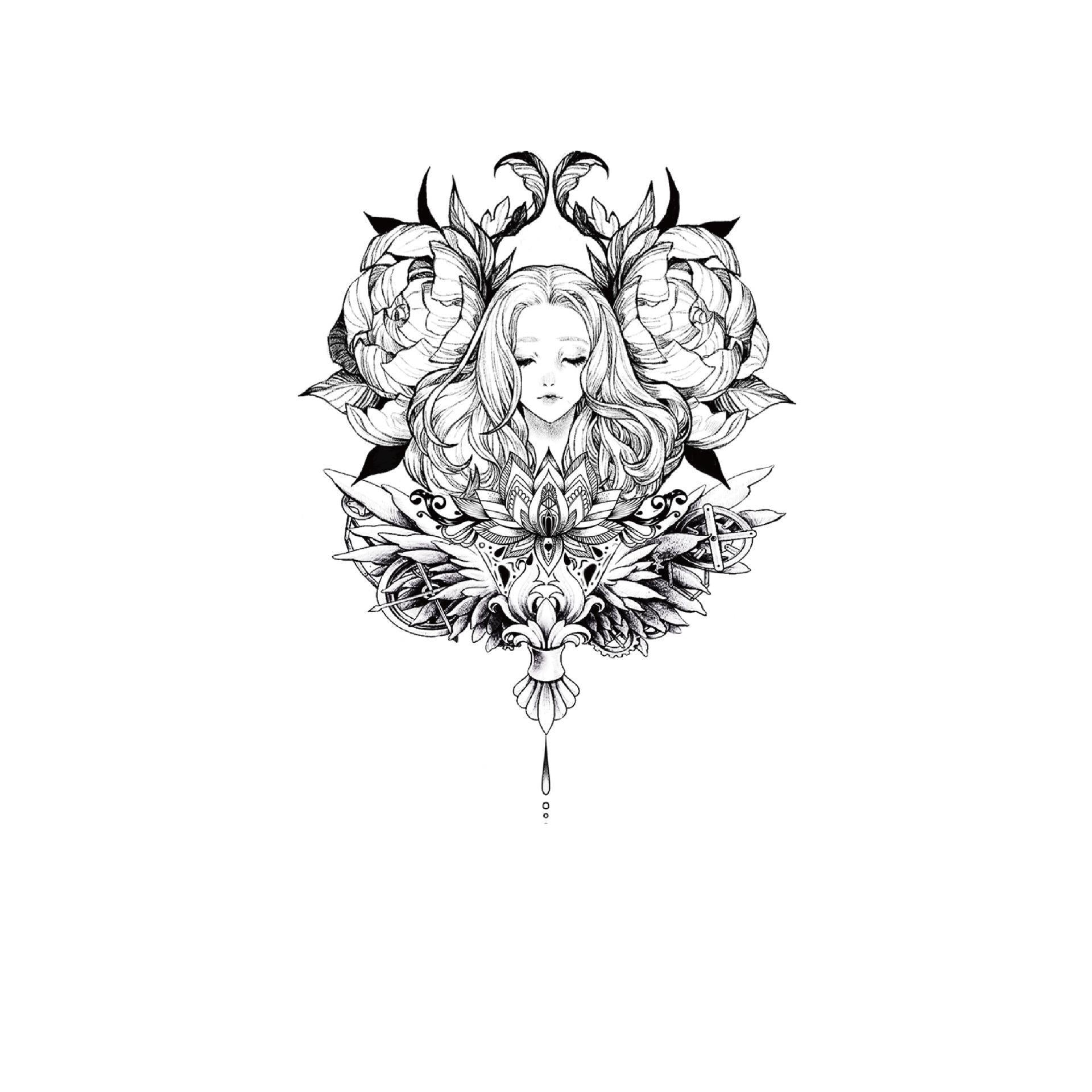 Peony Mandala Pendant