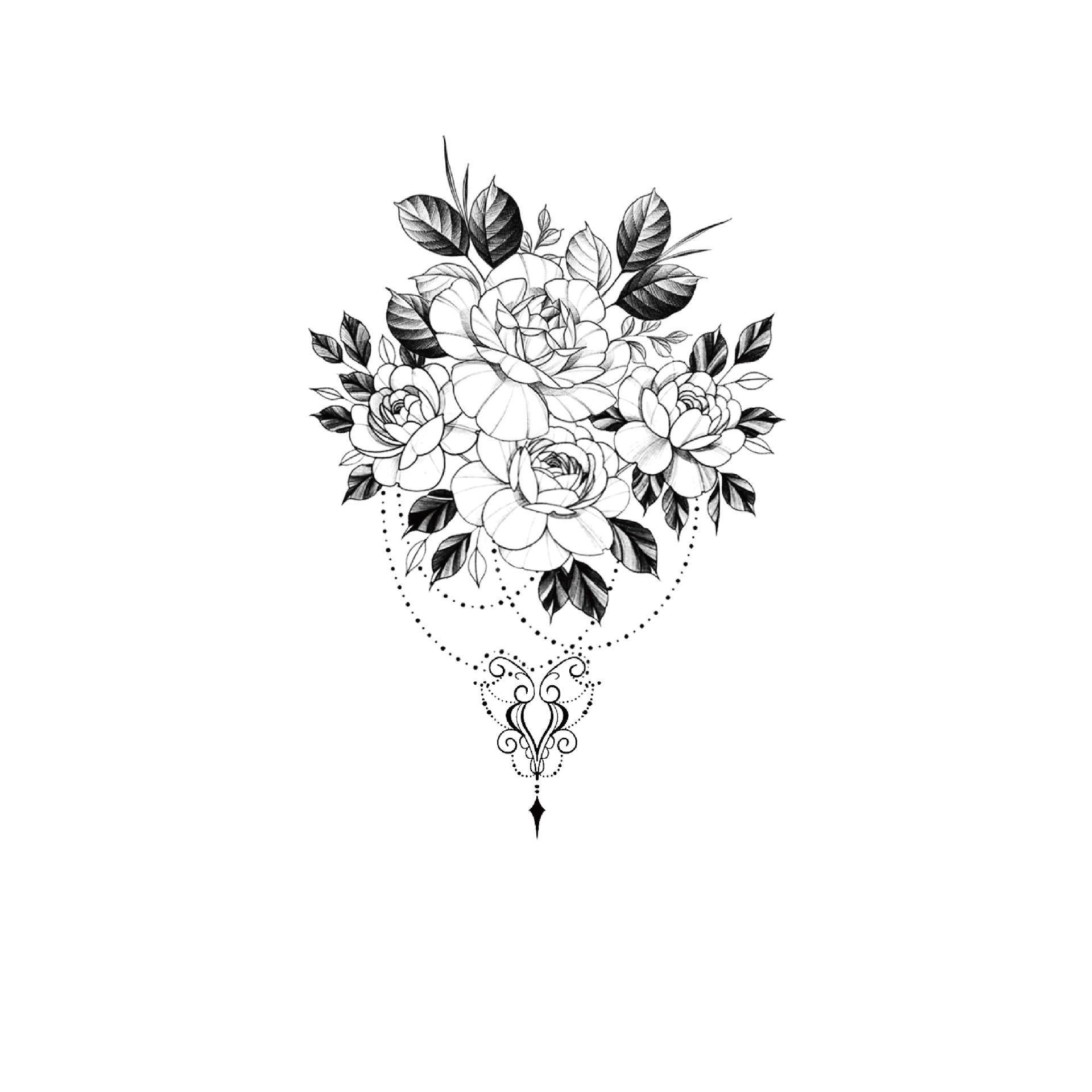 Peony & Graceful Silhouette