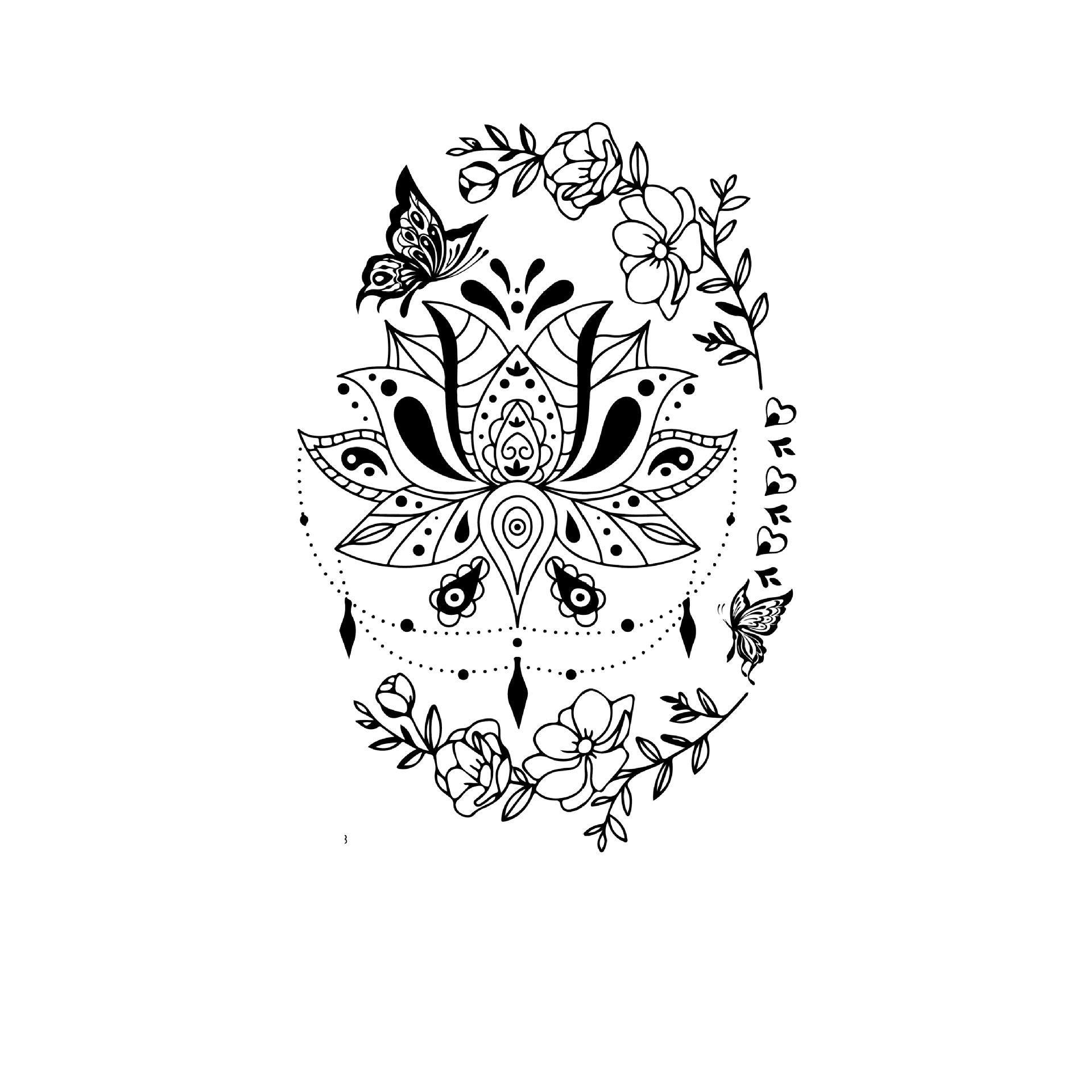 Celestial Butterfly & Bloom