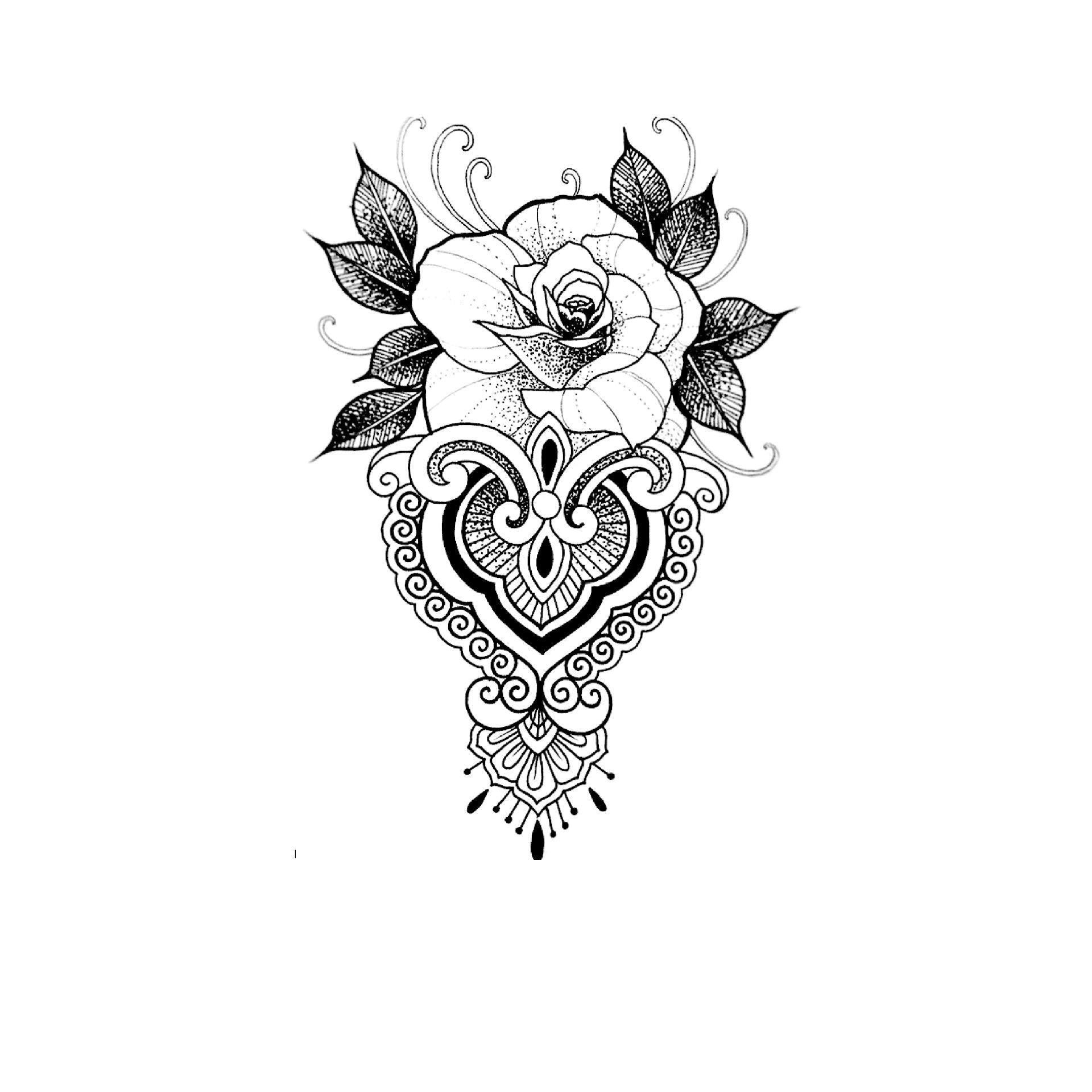 Rose Ornamental Emblem