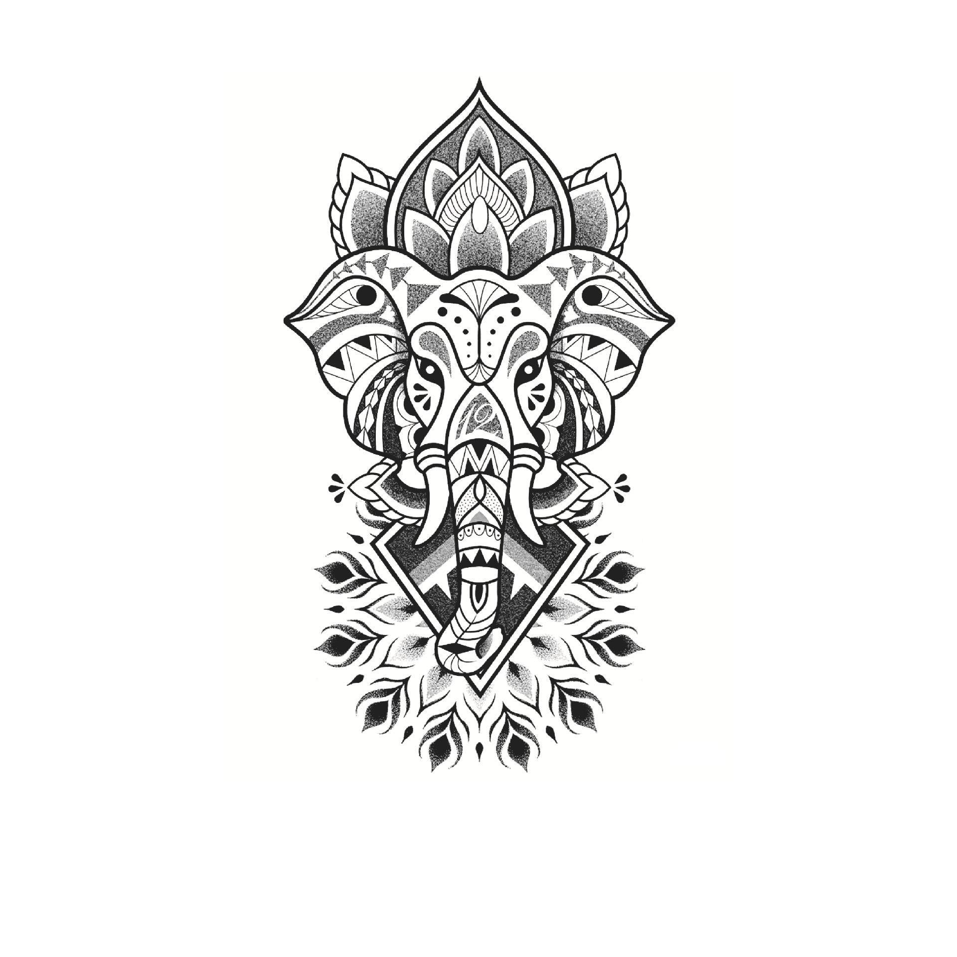 Ornate Elephant Mandala