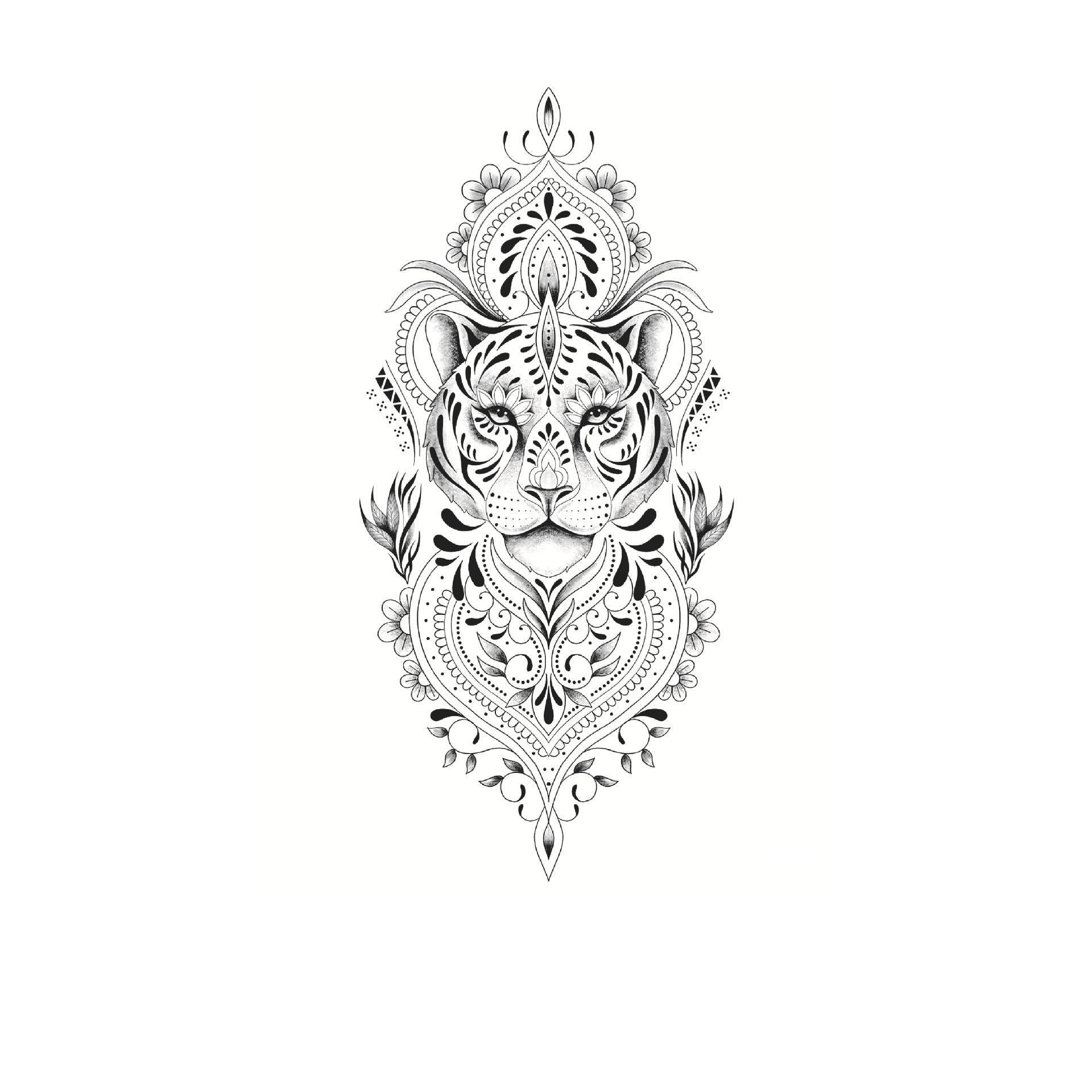 Ornate Tiger Mandala