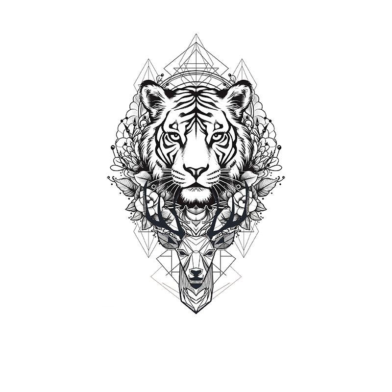 Tiger & Geometric Deer