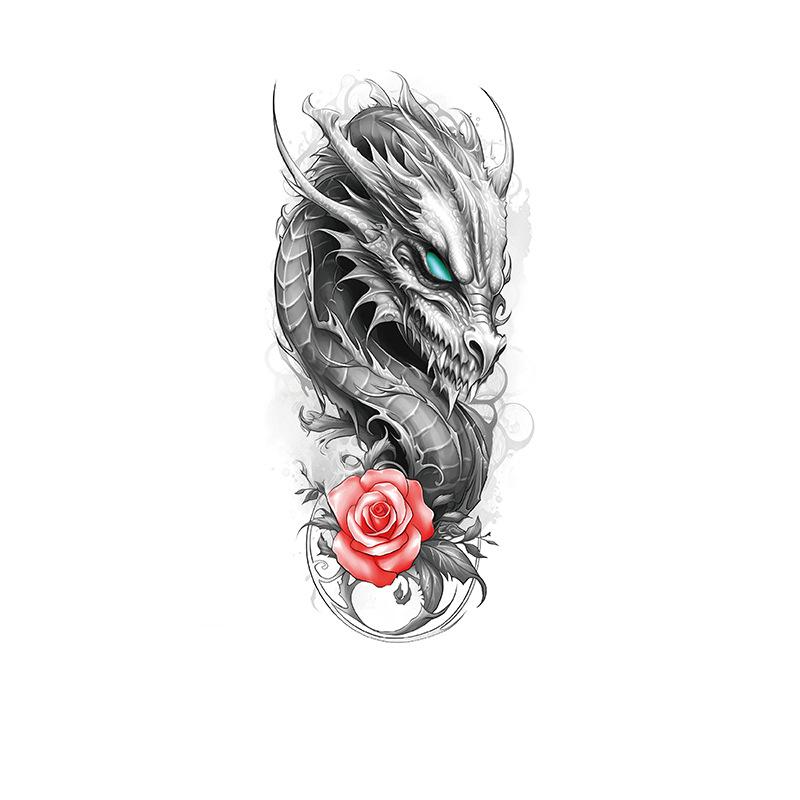 Dragon & Red Rose