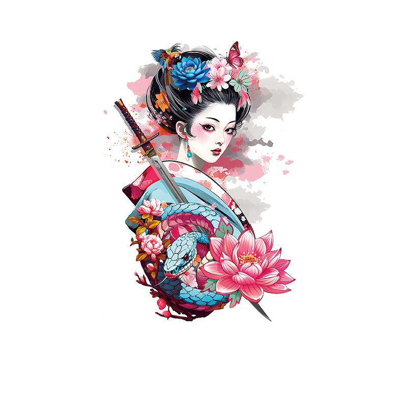 Geisha, Snake & Lotus