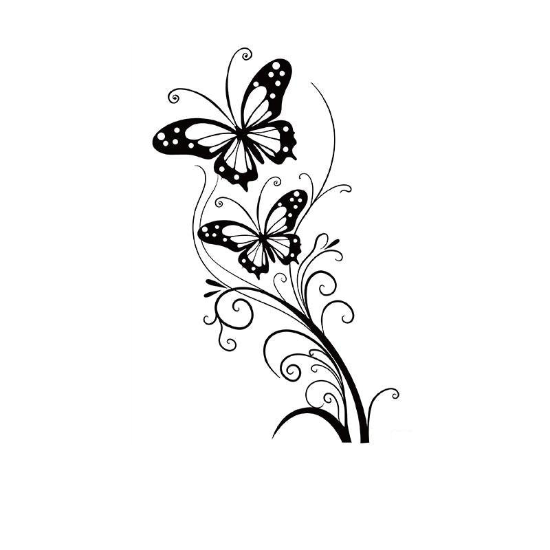 Butterflies on Ornate Vine