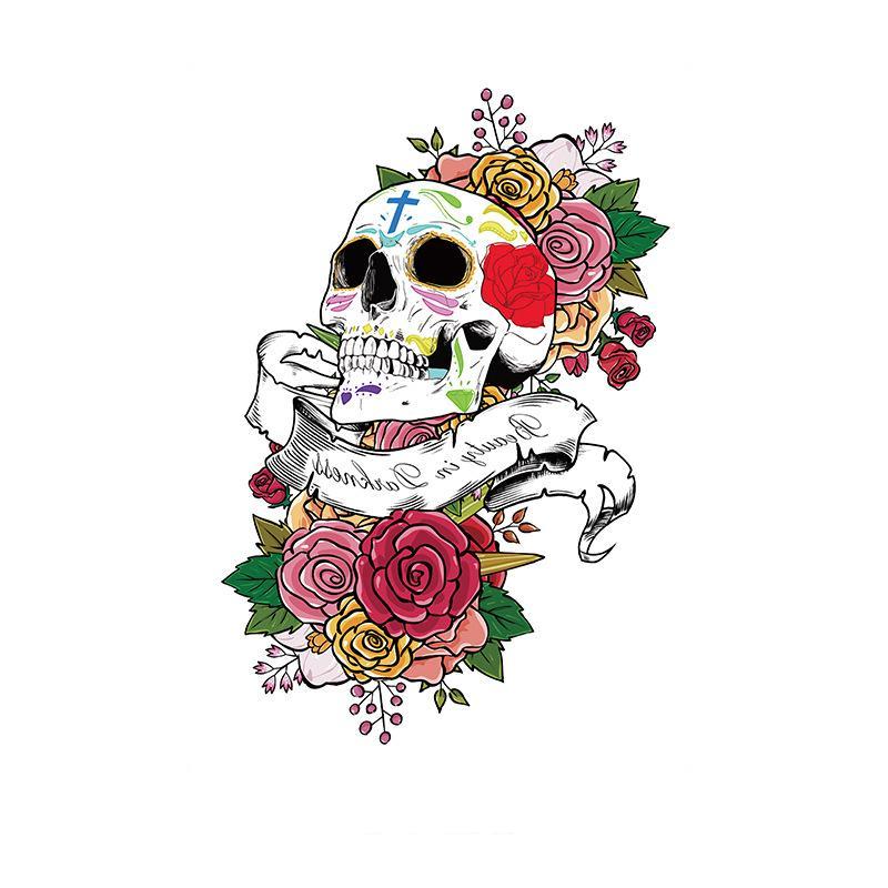 Sugar Skull & Floral Banner