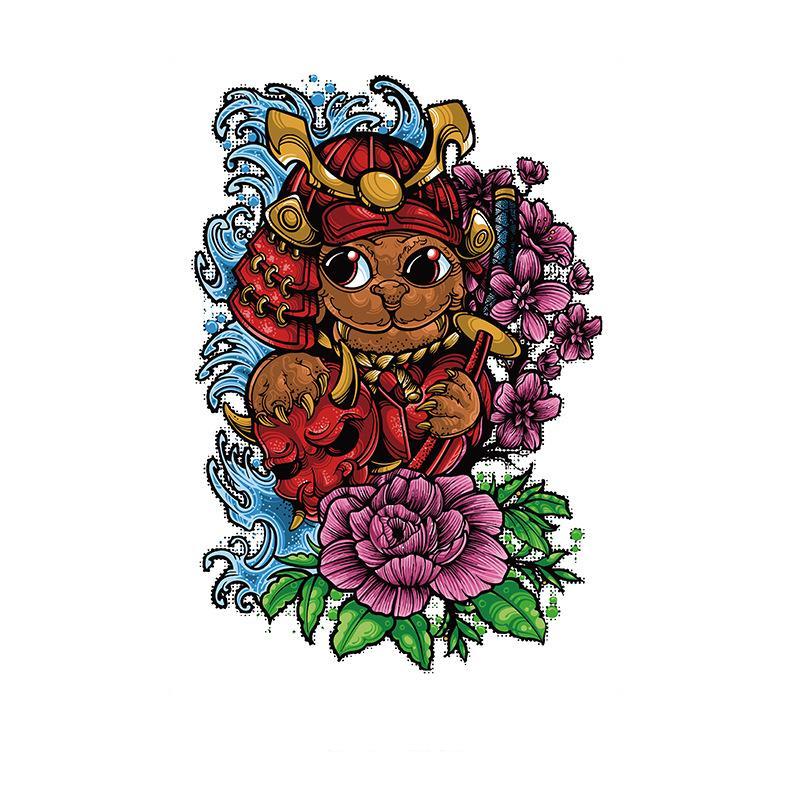 Samurai Cat & Oni Mask