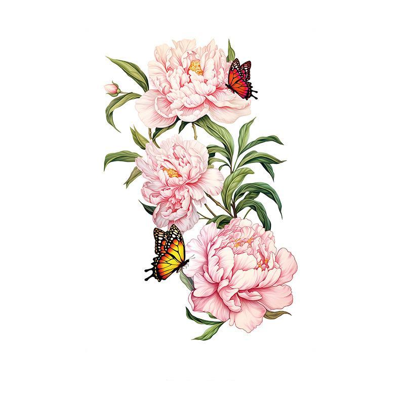 Peonies with Butterflies