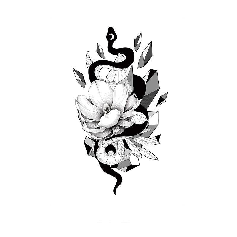 Snake, Magnolia & Crystals