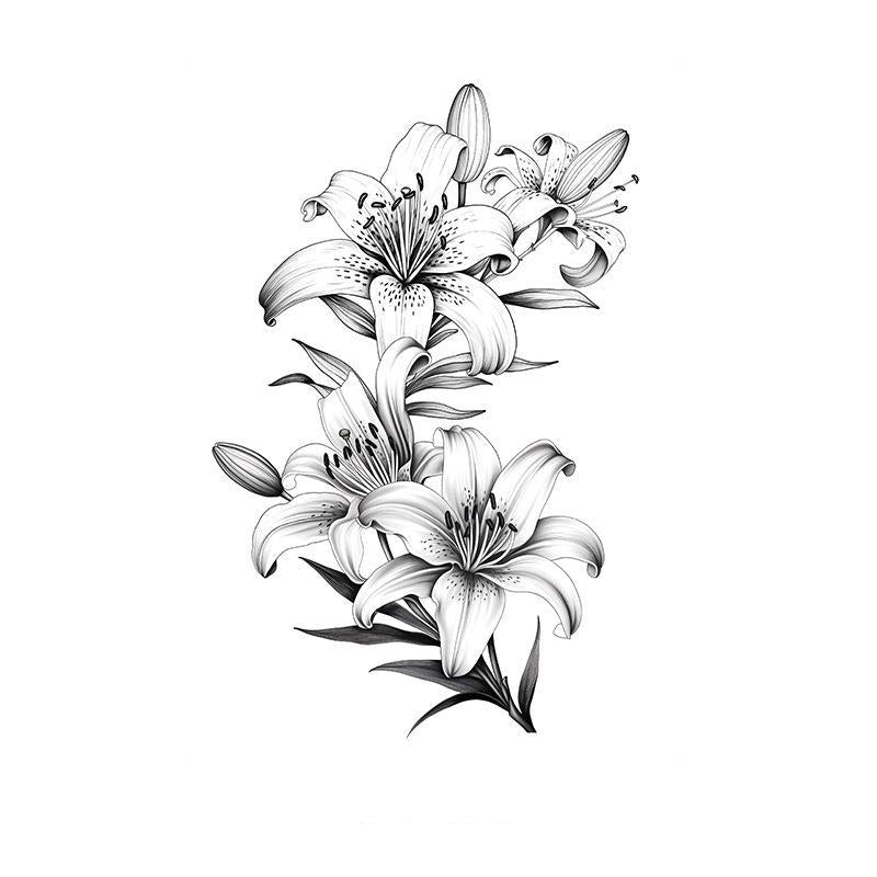 Detailed Lily Branch