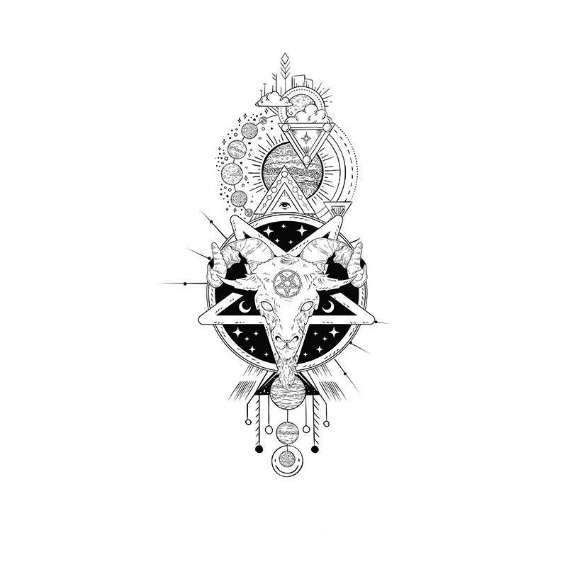 Goat Skull & Pentagram