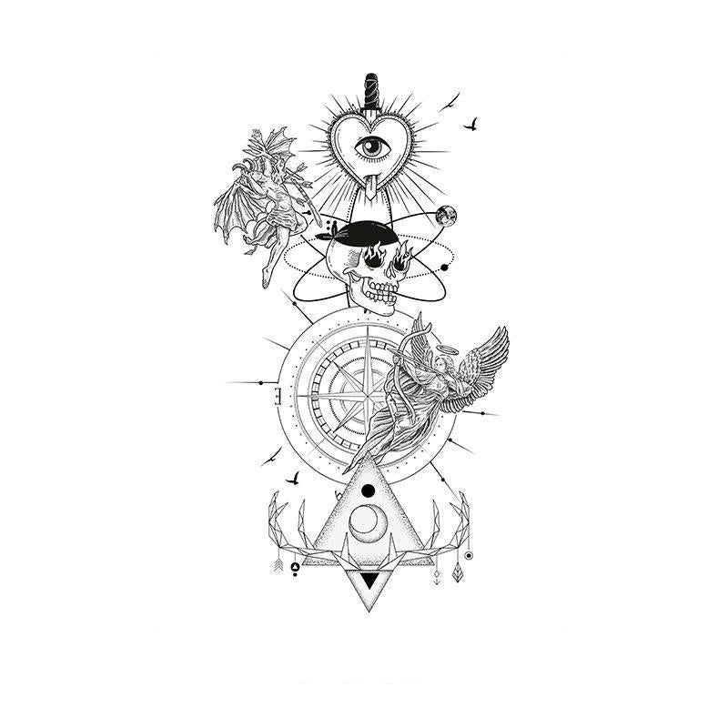 Cherubs, Skull & Compass