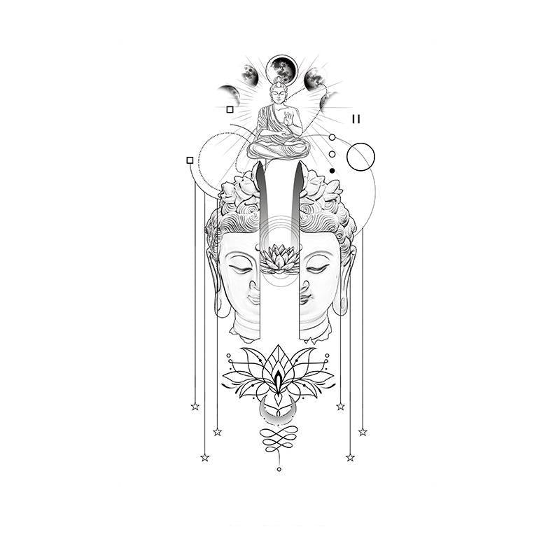 Buddha & Lotus Dual Head