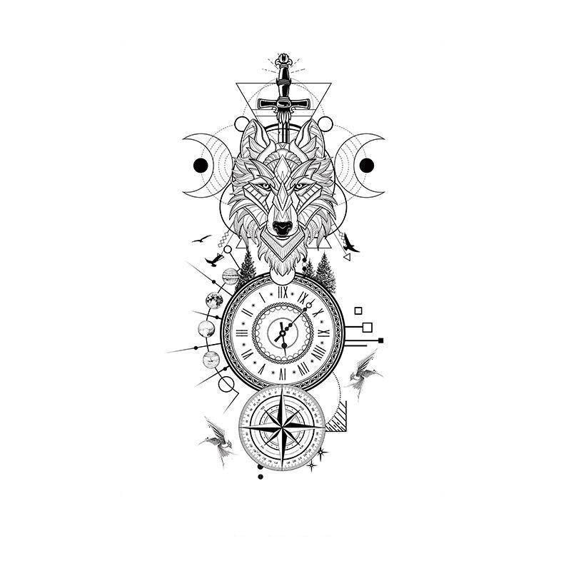 Wolf, Clock & Compass