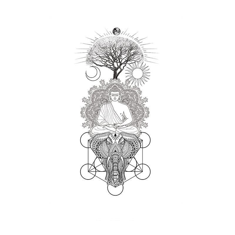 Buddha, Tree & Elephant Geometry