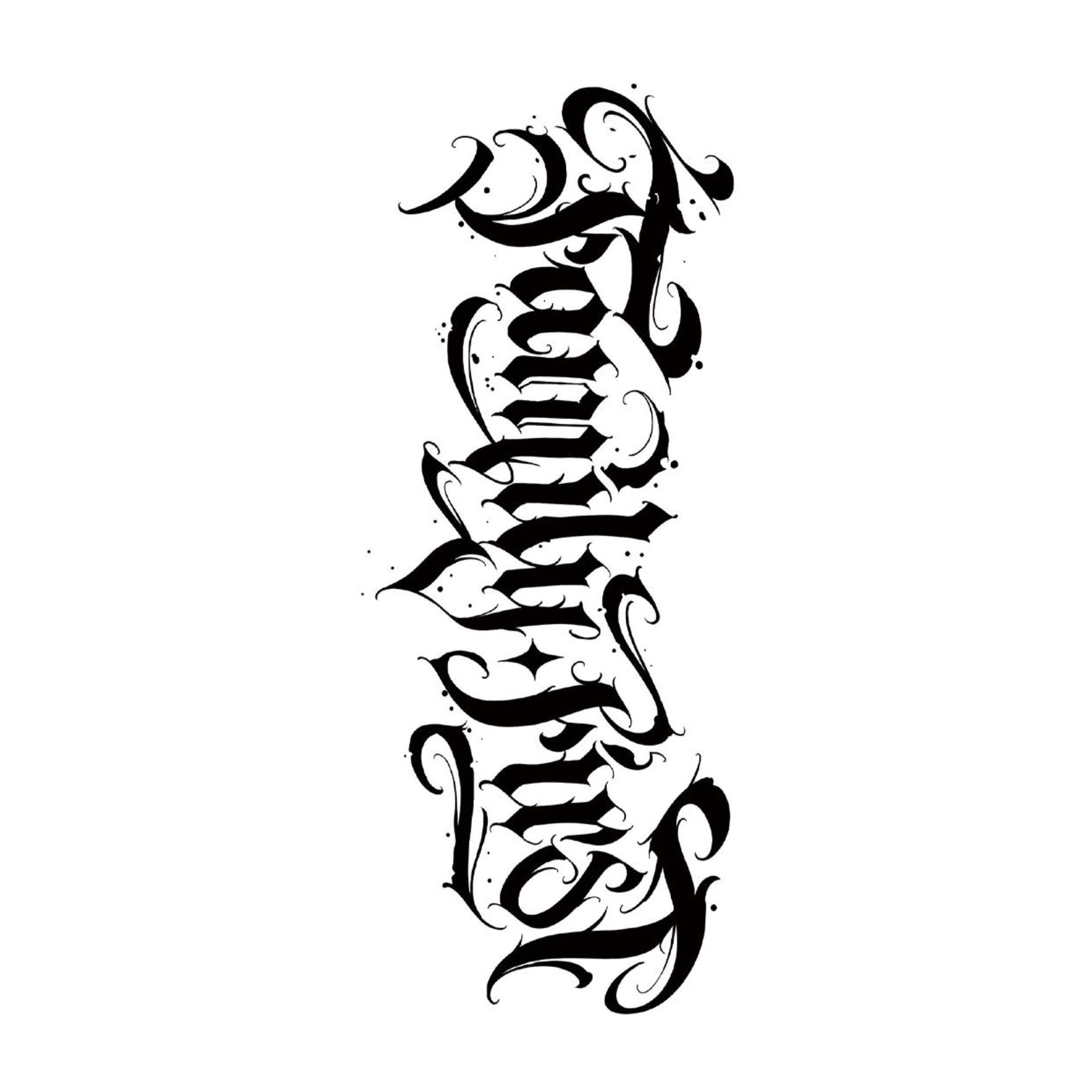 Ornate Gothic Calligraphy