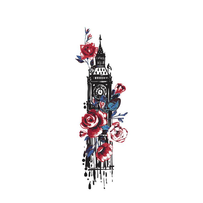Big Ben with Red Roses