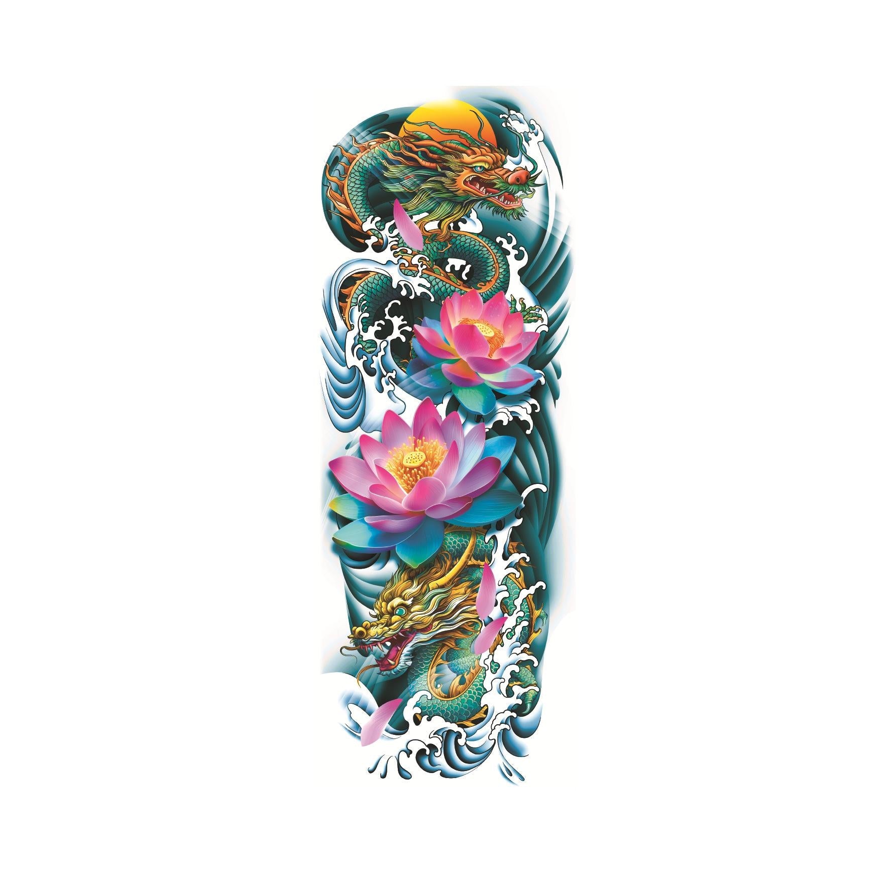 Twin Dragons & Lotus