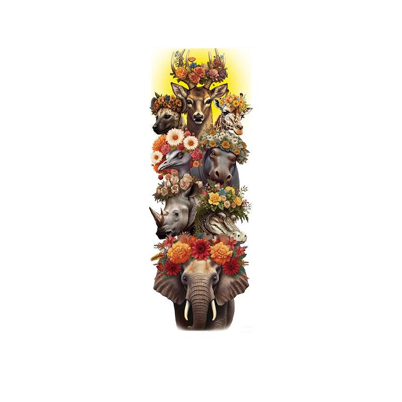 Multispecies Animal Stack with Florals