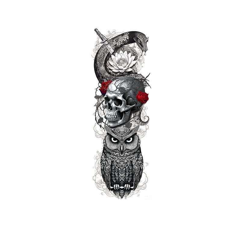 Snake, Skull & Owl