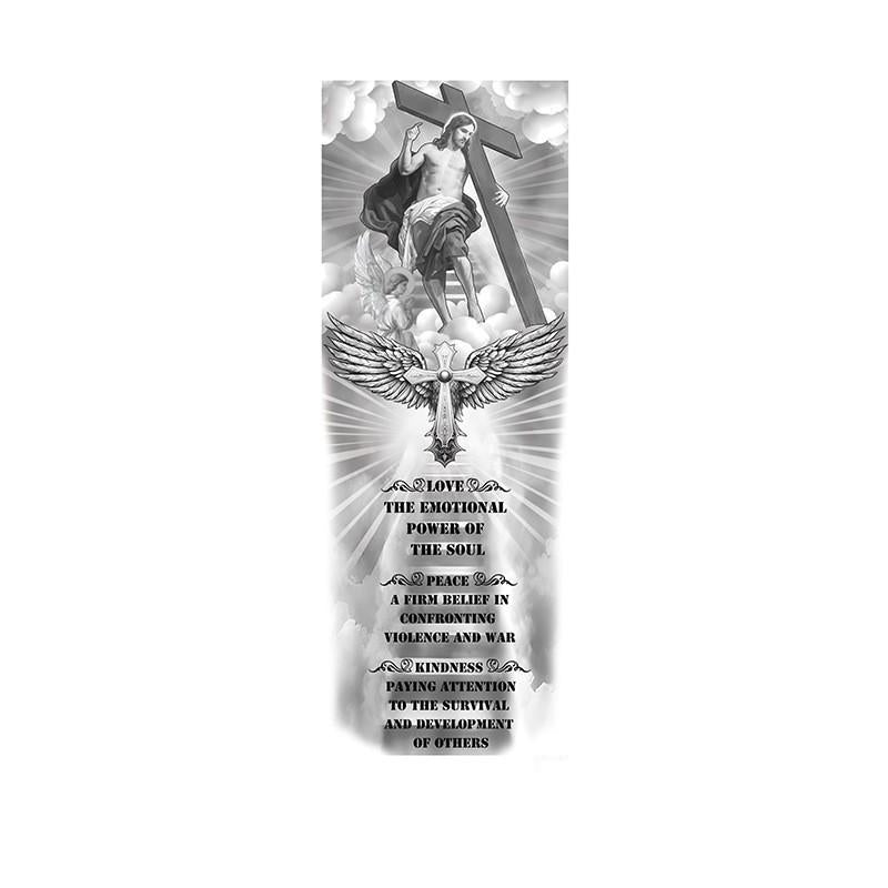 Risen Jesus with Virtue Text