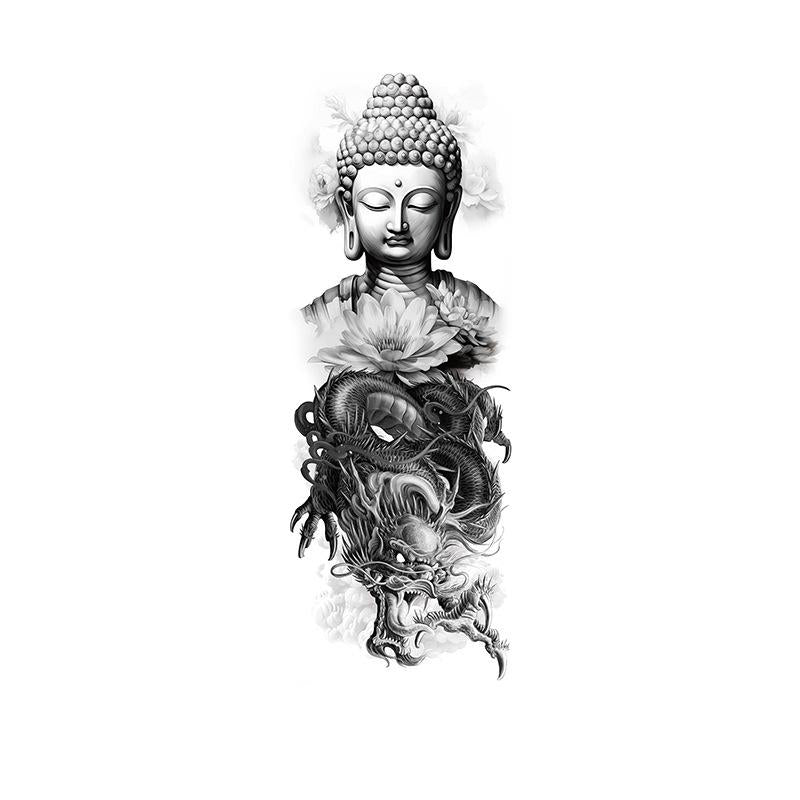 Buddha & Dragon with Lotus
