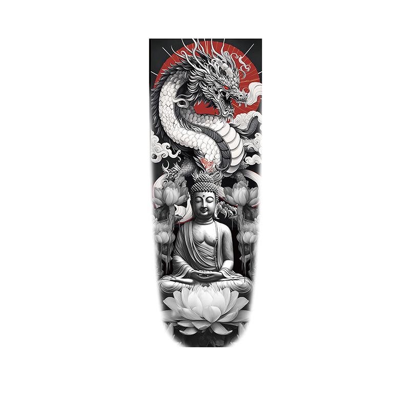 Dragon & Buddha on Lotus