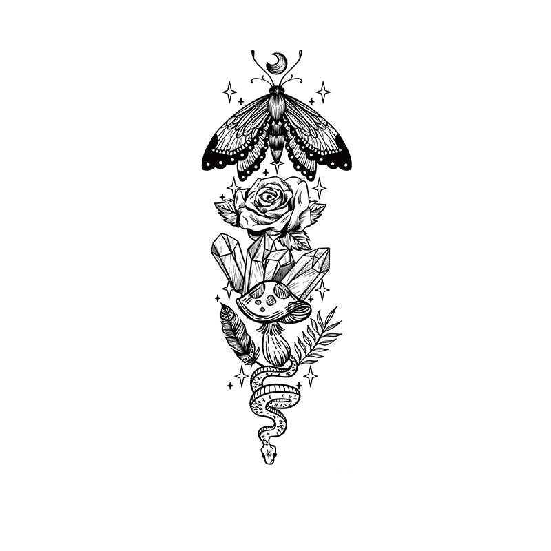 Moth, Rose & Serpent