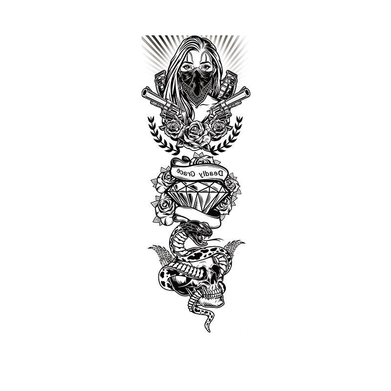 Masked Woman, Diamond & Snake