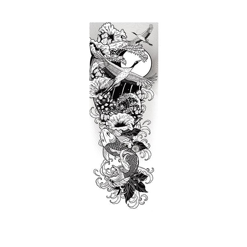 Cranes, Koi & Great Wave