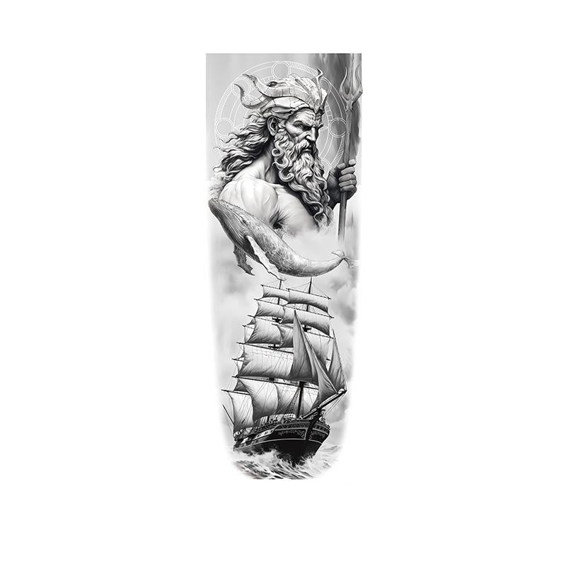 Poseidon, Whale & Ship