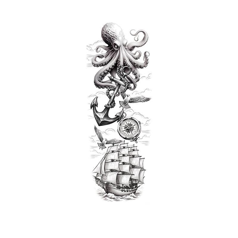 Octopus, Anchor & Ship