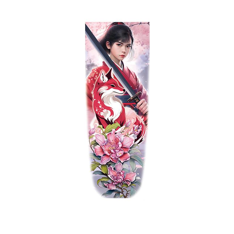 Red Fox & Peony Samurai Maiden