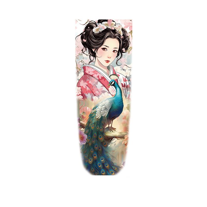 Peacock & Cherry Blossom Geisha